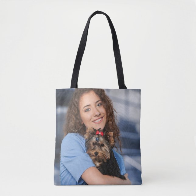 Benutzerdefiniertes Foto Personalisieren Sie Puppy Tasche (Vorderseite)
