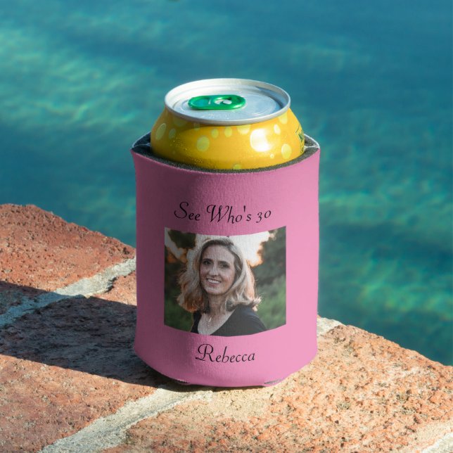 Benutzerdefiniertes Foto Personalisiert 30. Geburt Dosenkühler (In Situ Pool)