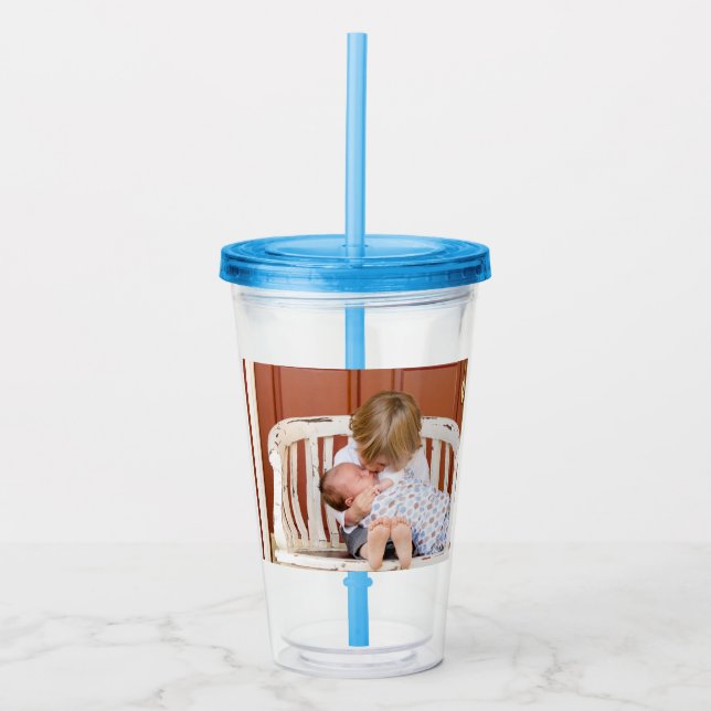 Benutzerdefiniertes Foto Personalisiert Acryltrinkbecher (Vorderseite)