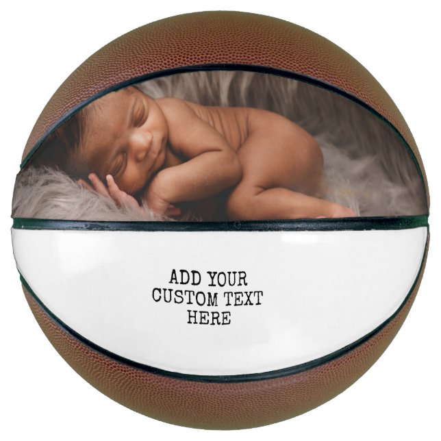Benutzerdefiniertes Foto personalisiert anpassen Basketball (Vorderseite)