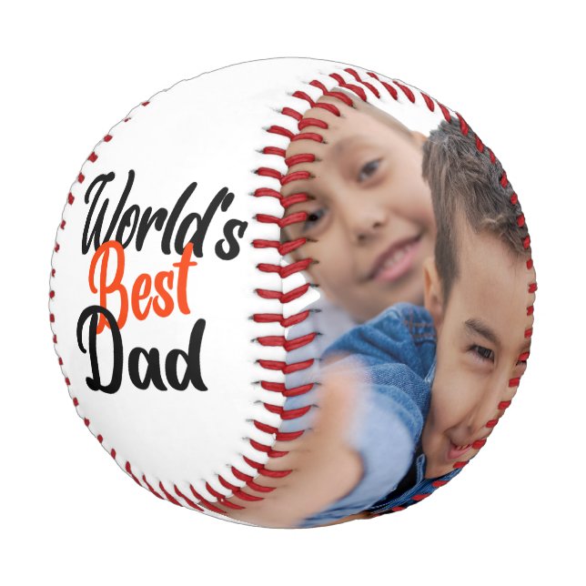 Benutzerdefiniertes Foto Personalisiert Baseball # (Schrägansicht)