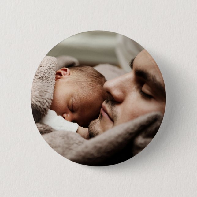 Benutzerdefiniertes Foto Personalisiert Button (Vorderseite)