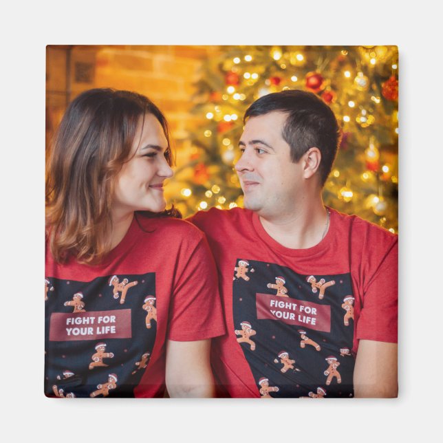 Benutzerdefiniertes Foto Personalisiert Magnet (Vorne)