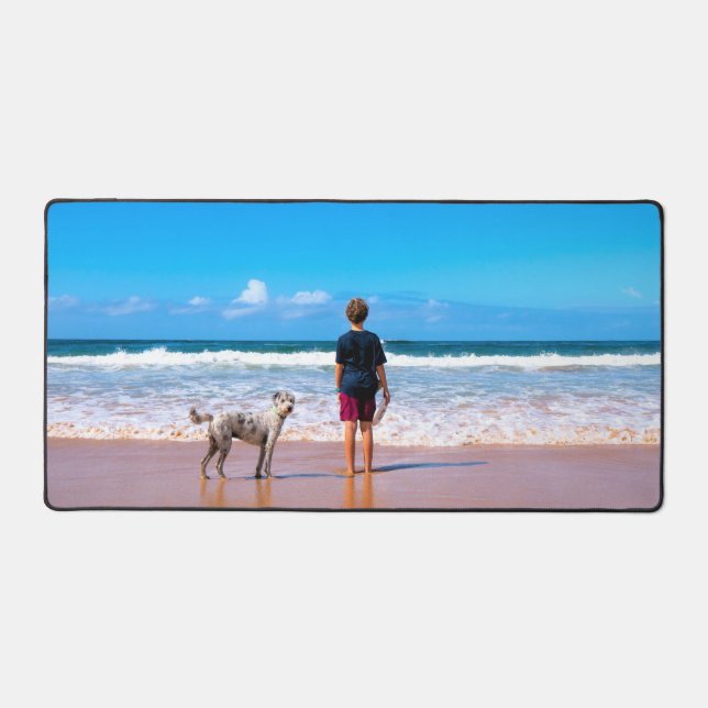 Benutzerdefiniertes Foto Personalisiert Schreibtischunterlage (Vorderseite)