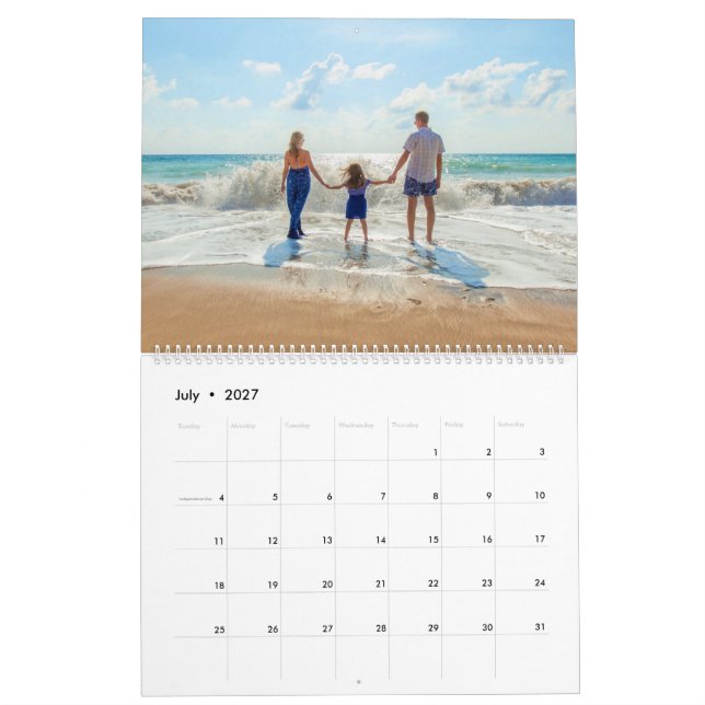 Benutzerdefiniertes Foto Personalisierter Kalender (Jul 2027)