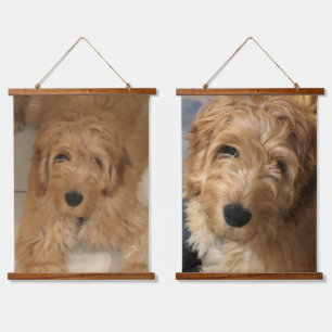 Benutzerdefiniertes Foto personalisiertes Bild ver Wandteppich Mit Holzrahmen