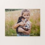 Benutzerdefiniertes Foto-Puzzle mit benutzerdefini<br><div class="desc">Erstellen Sie Ihr eigenes Foto-Puzzle - laden Sie einfach Ihr Foto hoch und fügen Sie benutzerdefinierten Text (oder löschen) hinzu. Ein wunderbares Sake-Geschenk - ideal zum Geburtstag,  besondere Anlass oder Familienspiel.</div>