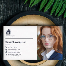 Benutzerdefiniertes Foto - Real Anwesen Agent Visitenkarte