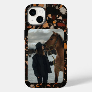 Benutzerdefiniertes Foto Reittiere Terrazzo Muster Case-Mate iPhone 14 Hülle
