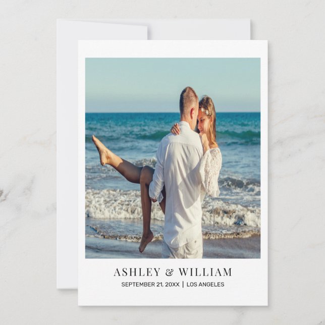 Benutzerdefiniertes Foto Save the Date (Vorderseite)