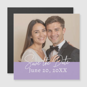 Benutzerdefiniertes Foto Save the Date Modernes Sk Magnetkarte