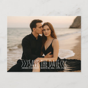 Benutzerdefiniertes Foto Save the Date Postkarte