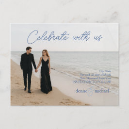 Benutzerdefiniertes Foto Save the Date Postkarte