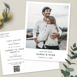 Benutzerdefiniertes Foto Save the Date Postkarte e