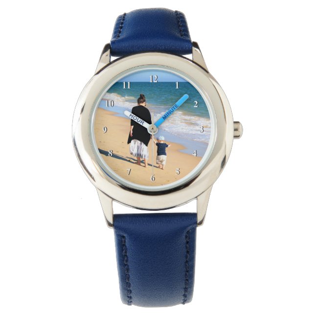 Benutzerdefiniertes Foto Sehen Sie sich Ihr eigene Armbanduhr (Vorderseite)