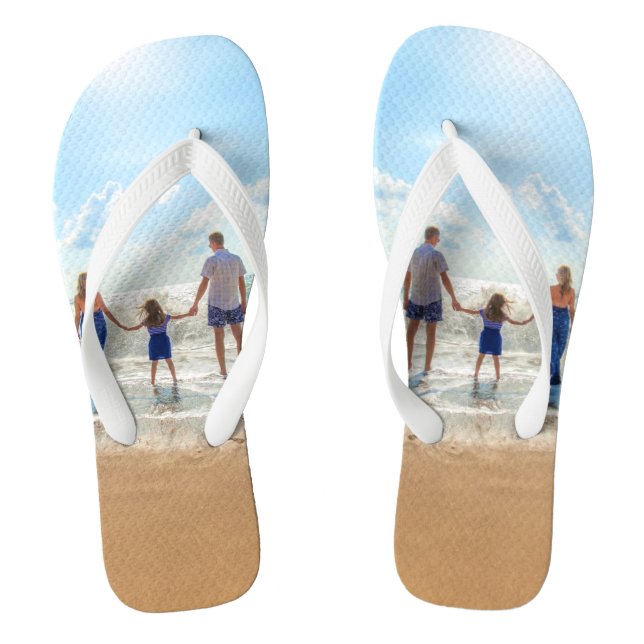 Benutzerdefiniertes Foto spiegelt Flops mit Ihren  Flip Flops (Fußbett)