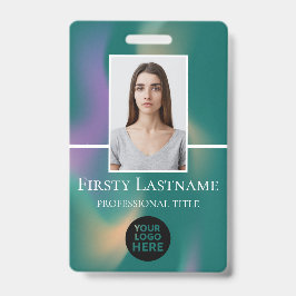 Benutzerdefiniertes Foto, Strichcode, Logo, Name Ausweis