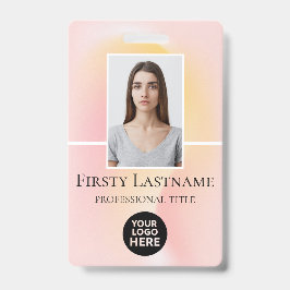 Benutzerdefiniertes Foto, Strichcode, Logo, Name Ausweis