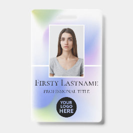 Benutzerdefiniertes Foto, Strichcode, Logo, Name Ausweis