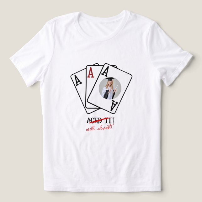 Benutzerdefiniertes Foto-T-Shirt, anpassbares Grad Tri-Blend Shirt (Design Vorderseite)