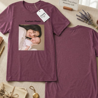 Benutzerdefiniertes Foto-T-Shirt Personalisiertes  Tri-Blend Shirt