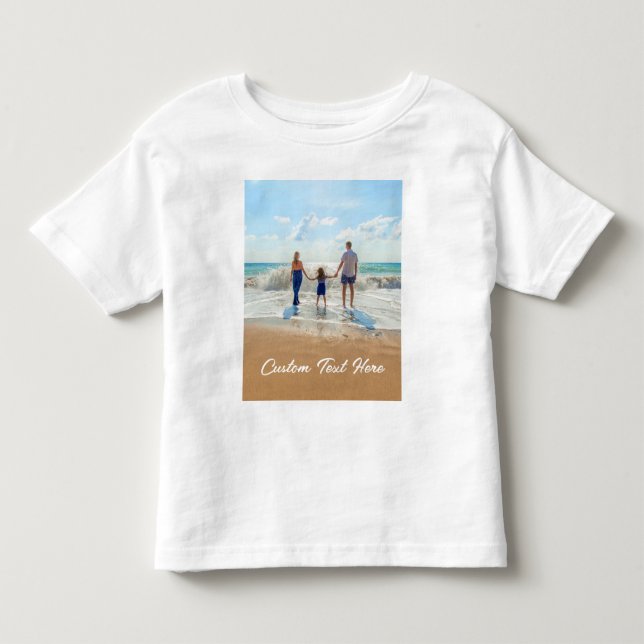 Benutzerdefiniertes Foto Text Baby T - Shirt Ihre  (Vorderseite)