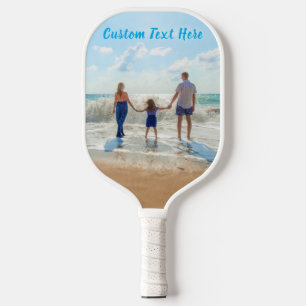Benutzerdefiniertes Foto Text Pickleball Paddeln I Schläger