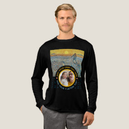 Benutzerdefiniertes Foto Text - Van Gogh Art Gebur Tri-Blend Shirt