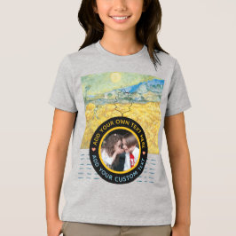 Benutzerdefiniertes Foto Text - Van Gogh Art Gebur Tri-Blend Shirt