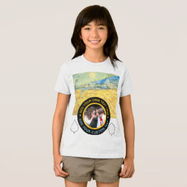 Benutzerdefiniertes Foto Text - Van Gogh Art Gebur Tri-Blend Shirt