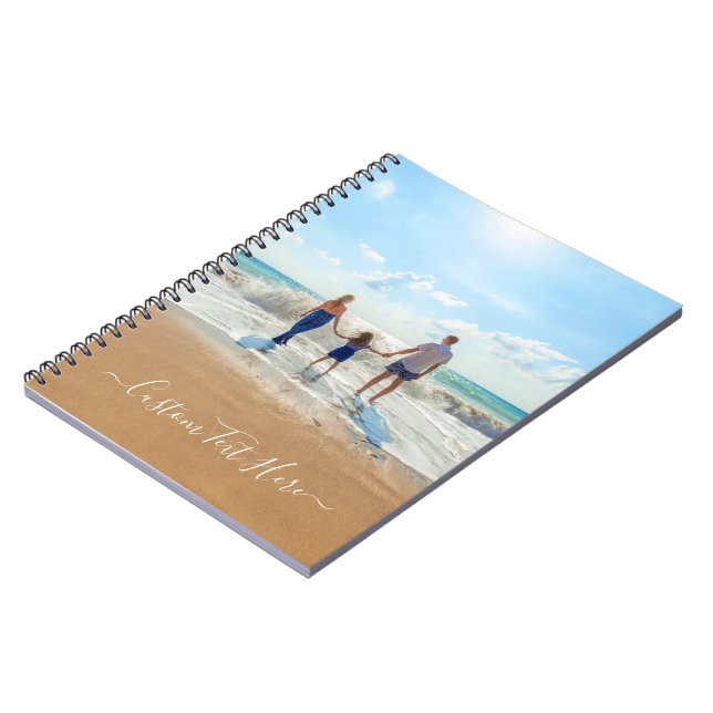 Benutzerdefiniertes Foto-TextNotebook mit eigenem  Notizblock (Linke Seite)