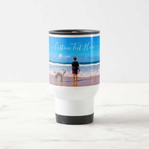 Benutzerdefiniertes Foto-Travel-Mug mit Text Reisebecher