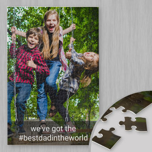 Benutzerdefiniertes Foto und Hashtag - Bester Vate