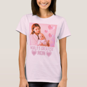 benutzerdefiniertes Foto und Liebe von Text T-Shirt