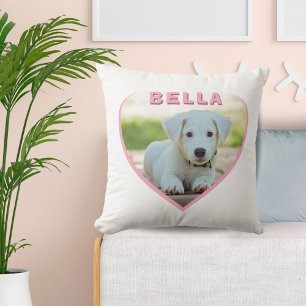 Benutzerdefiniertes Foto und Name des Hundes im ro Kissen