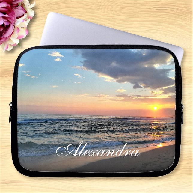 Benutzerdefiniertes Foto und Name elegant Personal Laptopschutzhülle (Von Creator hochgeladen)