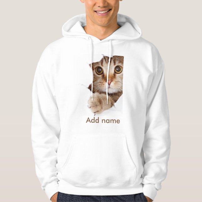 Benutzerdefiniertes Foto und Name Personalisiert H Hoodie (Vorderseite)