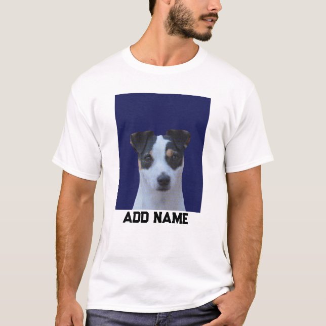 Benutzerdefiniertes Foto und Name Personalisiert T-Shirt (Vorderseite)