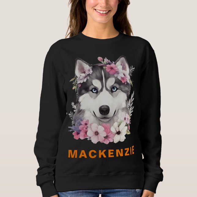 Benutzerdefiniertes Foto und Name Personalisiert U Sweatshirt (Vorderseite)