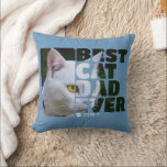 Benutzerdefiniertes Foto und Personalisierter best Kissen<br><div class="desc">Foto und Text Personalisiert Beste Katze Vater Kissen aus Ricaso - fügen Sie Ihr eigenes Foto,  Kunst und Text zu diesem anpassbaren Shirt - ideal für den Tag oder den Tag des Vaters</div>