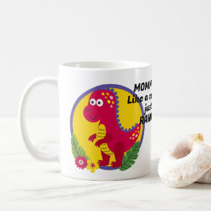 Benutzerdefiniertes Foto und Personalisierter Dino Kaffeetasse