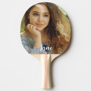 Benutzerdefiniertes Foto und Personalisierter Name Tischtennis Schläger
