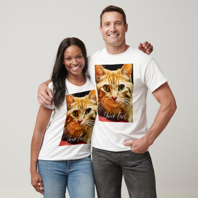 Benutzerdefiniertes Foto und Personalisierter T -  T-Shirt (Unisex)