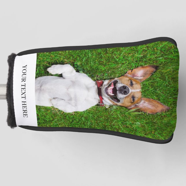 Benutzerdefiniertes Foto und Personalisierter Text Golf Headcover (Vorderseite)