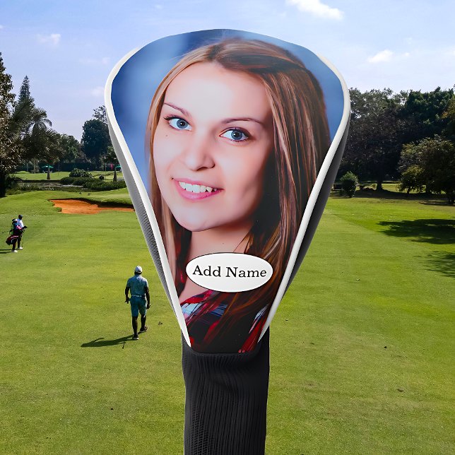 Benutzerdefiniertes Foto und Personalisierter Text Golf Headcover (Von Creator hochgeladen)