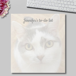 Benutzerdefiniertes Foto und Personalisierter Text Notizblock