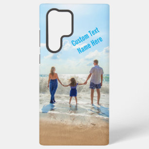 Benutzerdefiniertes Foto und Personalisierter Text Samsung Galaxy Hülle