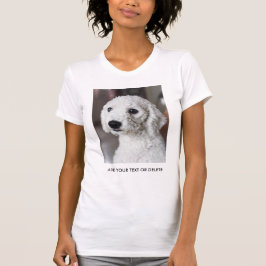 Benutzerdefiniertes Foto und Personalisierter Text T-Shirt