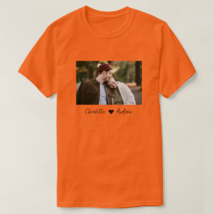 Benutzerdefiniertes Foto und Personalisierter Text T-Shirt