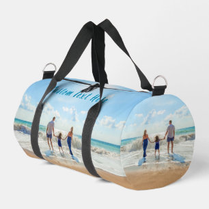 Benutzerdefiniertes Foto und Text Duffle Bag